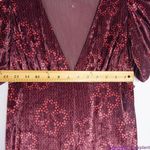 Free People NEW  Rosaline Jumpsuit velvet floral print,‎ XS Photo 9