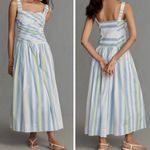 Anthropologie Square-Neck Drop-Waist Maxi Dress, Size S Photo 1
