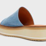 Clergerie Paris FastJ Denim Flatform Sandals, Size US 10.5 NEW $475 (Sold Out) Photo 4