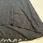 Club Monaco  Black Strappy Tank sz M Boho embroidered lace drape tank Photo 10