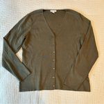 Charter Club  Sage Green Button Up Cardigan Size L Photo 0