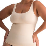 Shapermint Plus Sz 3XL Tank Top Shapwear Beige Seamless Tummy Waist Shaping 281 Tan Photo 0