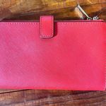Michael Kors Red Leather Wristlet Clutch Photo 1