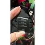 Tahari  ASL 12 Black Red Floral Chiffon Mini Dress Cocktail Party Festival NWT Photo 10