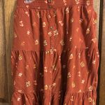 Sonoma Floral Tiered Skirt button down size large Photo 4