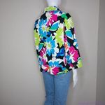 Vintage floral print cotton blend jacket,‎ size L Blue Size L Photo 11