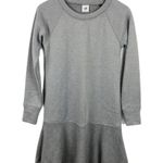 CAbi  3459 Gray Flashdance Sweater Mini Fleece Long Sleeve Shirt Dress XXS Photo 0