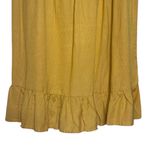 Bobeau  Mustard Yellow Ruffle Hem Dress Photo 3
