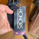 NWT Vintage Honors Navy Blue Leather Belt Size XL Photo 2