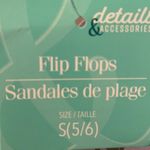 Wedding Day Flip Flops For Bride Size S (5/6) NWT Photo 5
