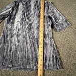 Pilcro and the Letterpress Pilcro‎ Anthropologie Shirt Womens Velveteen Blue Short Sleeve Top Size XS Photo 7