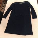 Pure Jill Indigo Dress Size S Denim Cotton Stretch Long Sleeve knee Length LB Blue Photo 0
