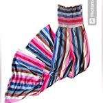 Strapless Striped Tiered Leg Jumpsuit. Small, NWOT Photo 1