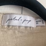 Petal and Pup Womens 14 Tan Linen Tiered mini Dress Oversized Lagom Clean Girl Photo 6