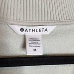 Athleta  Retroplush Revive Half Zip Sweatshirt Celadon Light Photo 3