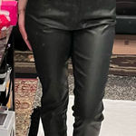 a.n.a  black faux leather skinny jean pants Photo 0