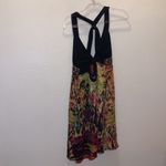 Arden B  silk black patterned strappy summer dress Photo 4