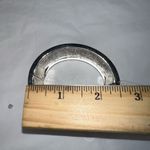 G by Gennaro Black Sparkle Spring Open Cuff Bracelet Silver Photo 8