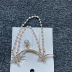 Woman Hair Accessory Fashion Hollow‎ Out Hair Clip Pearl Tassel Duckbill Hairpin Gold Photo 4