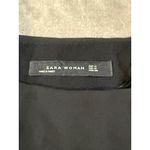 ZARA Woman Black Blouse Size Medium Flowy Round Neck Sleeveless Crepe Top Photo 1