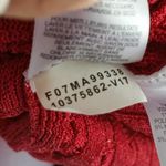 Jones New York  Cable Knit Sweater Red Size Large Photo 6