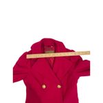 Guess Hot Pink Wool Peacoat Women's Size XS Tailored Fit and Flare Flounce *read Photo 11