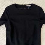 Burberry London Women’s 100% Wool Black Sheath Shift Dress Size 4 Made in Italy Photo 2