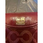 Coach Madison Dotted Accordion Zip Around Wallet - Dark Ruby Photo 9
