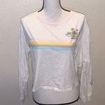 Friends Central Perk white Embroidered long sleeve cropped top Size undefined Photo 0