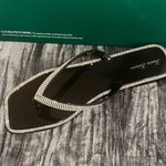 Lauren Lorraine Black Rhinestone Sandals by  Size 11 Photo 0