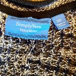 Simply Vera  Vera Wang|| Navy/white oversized cardigan sweater with black trim Photo 7