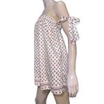 Tularosa  Women’s Size S Perry Ivory Paisley Print Shift Strapless Mini Dress Photo 4