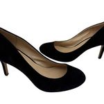 Vince Camuto  Pump Heels Womens Size 8 Black Leather Dark Academia Career Evening Photo 5