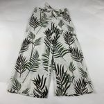 Joie  Palm Print Linen Blend Wide Leg Cropped Pant 4 Photo 0