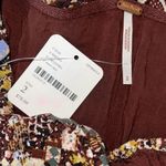 Free People  Womens Animal Print Boho Flowy Mini Skirt Brown Size 2 NWT‎ Photo 5