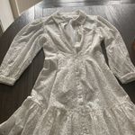 Veronica Beard  Kylan Eyelet Cotton Shirtdress in White,0, $499 Photo 6