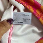 frankie's bikinis Pink Orange Floral Terry Button Down Shirt Photo 5