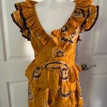 Anthropologie Anthro Love The Label Gigi Gold Ruffled Boho Maxi Dress Photo 4