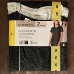 Mondetta  Women's Top Small  2 Pack bundle Active Tee Black White Combo New NWT Photo 0