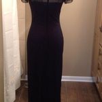 Floor Length Black/Silver Evening Gown GORGEOUS Size 4 Photo 2