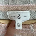 Lou & grey  Plaid Wool Blend Sweater Beige Pink Neutral Academia Tunic M Soft Photo 4