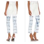 BLANK NYC Womens High Rise Tie Dye The Madison Crop Jeans White Blue 27 NWT Photo 5