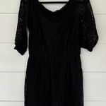 White House | Black Market  Women’s 4 Black Lace Dress New Witchy Goth Career Photo 0