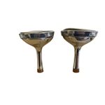 Wild Diva Y2K VTG. SILVER PEARL RHINESTONE CLEAR KITTEN HEEL SANDALS SZ. 9 ‎  Photo 6