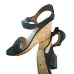 Jellypop  women's wedge heels sandals blck strappy size 12 Photo 0