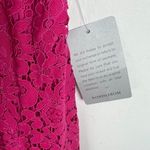 Chelsea28 NWT Nordstrom Lace Flounce Hem Midi Dress Magenta Pink Size 2 NEW Photo 7