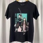 Box Lunch Demon Slayer Small Anime Big Graphic Tee Shirt Samurai Black Photo 0