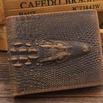 Dragon Skin Brown Wallet - RFID Blocking, Credit Card ID, Bifold, GOT Gift Photo 0