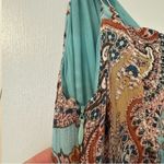 Cynthia Rowley  Boho Paisley Sleeveless Maxi Dress Womens 10 Photo 6