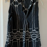 Ecru  Sleeveless Geometric Top Photo 0